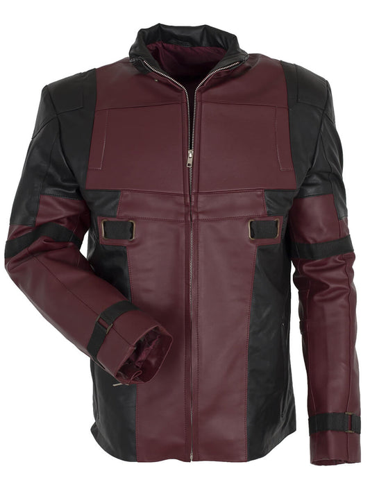 Deadpool Wade Wilson Maroon Jacket