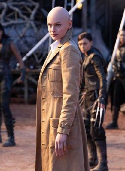 Emma Corrin Deadpool & Wolverine Brown Coat