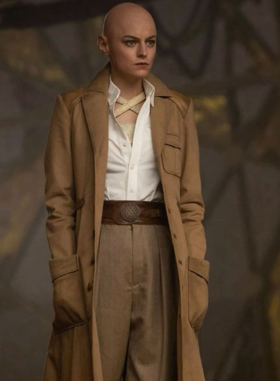 Emma Corrin Deadpool & Wolverine Brown Coat