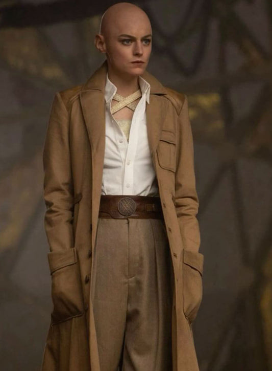 Emma Corrin Deadpool & Wolverine Brown Coat