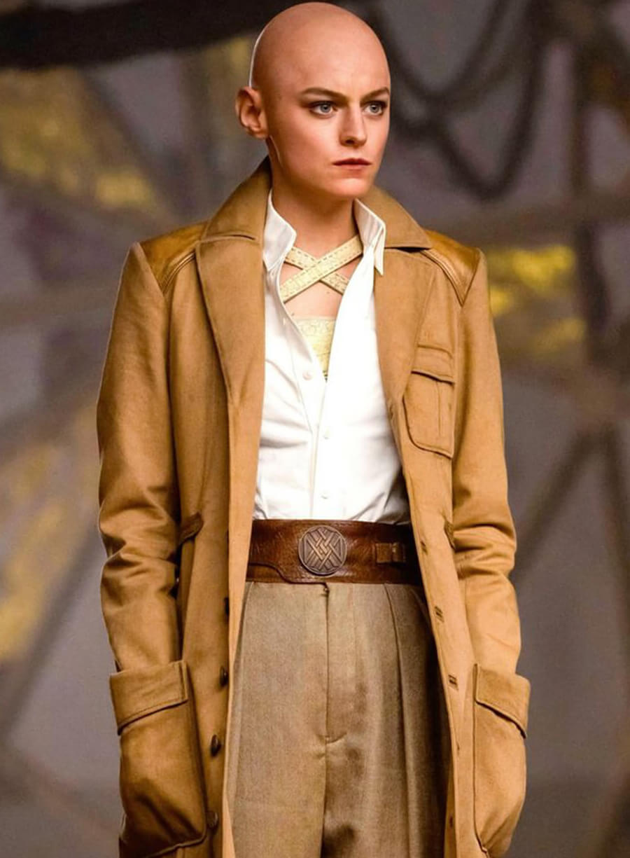 Emma Corrin Deadpool & Wolverine Brown Coat