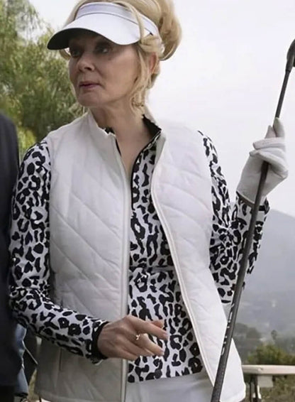 Deborah Vance Hacks S03 White Quilted Vest