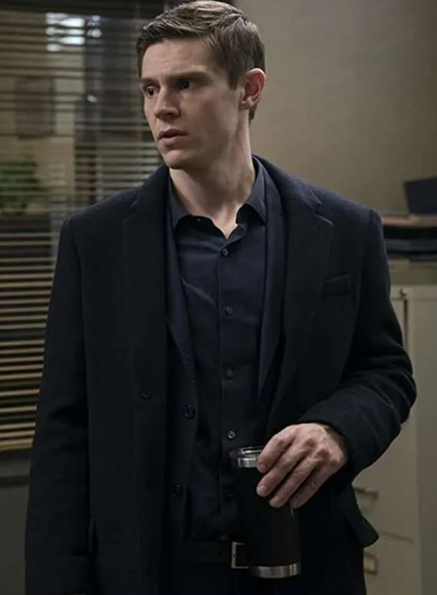 Detective Colin Zabel Mare of Easttown Black Coat