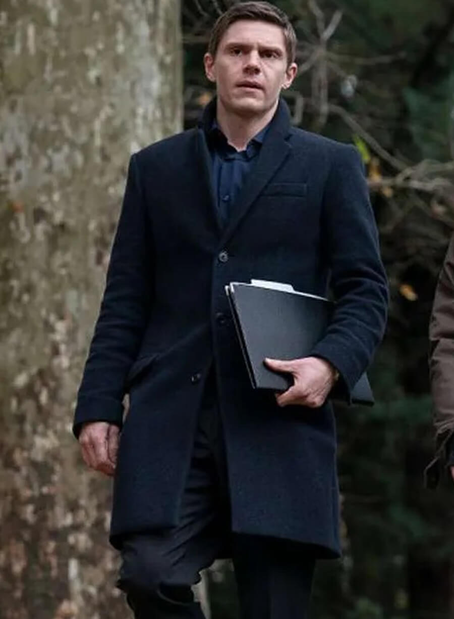 Detective Colin Zabel Mare of Easttown Black Coat