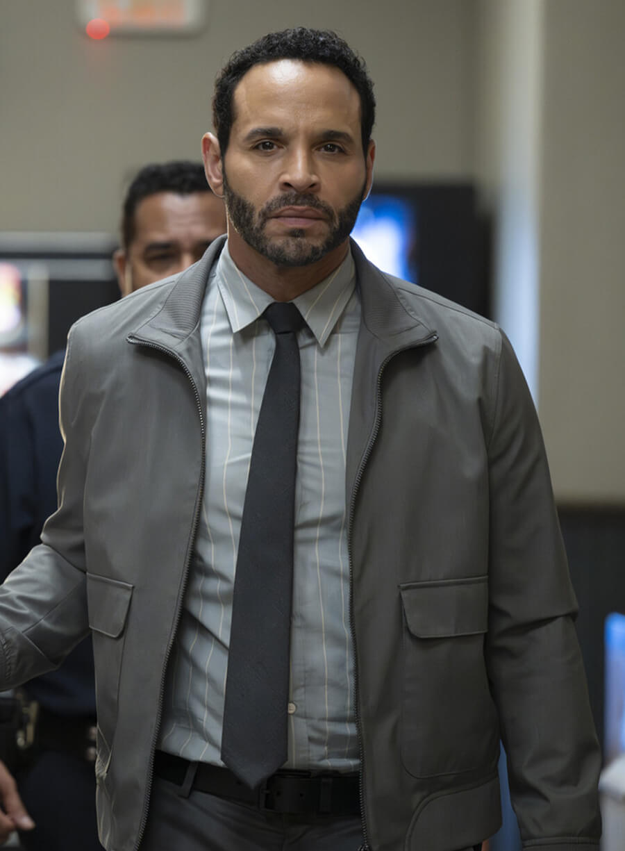 Detective Karadec High Potential Grey Bomber Jacket