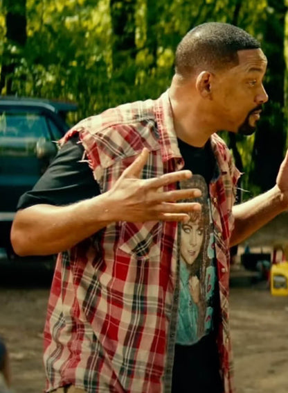 Detective Mike Lowrey Bad Boys Ride Or Die Plaid Shirt