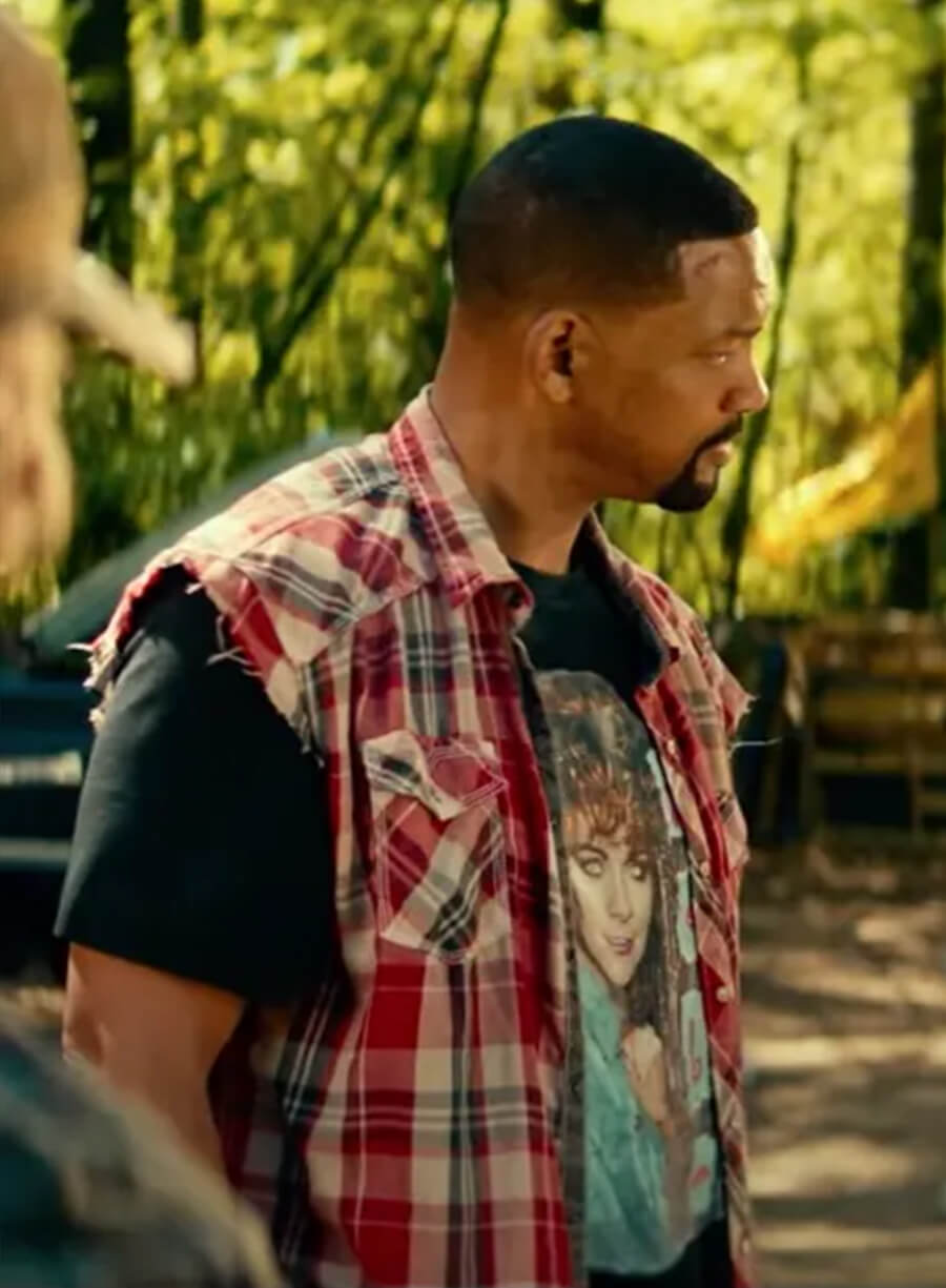 Detective Mike Lowrey Bad Boys Ride Or Die Plaid Shirt