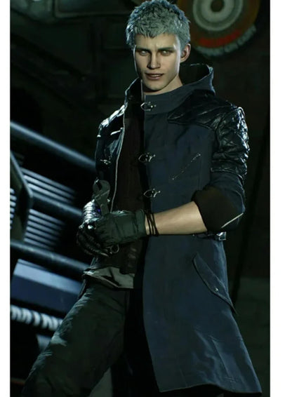 Devil May Cry 5 Nero Blue Hooded Coat