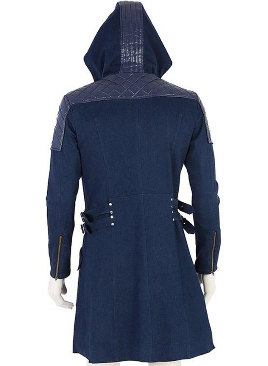 Devil May Cry 5 Nero Blue Hooded Coat