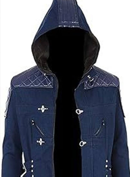 Devil May Cry 5 Nero Blue Hooded Coat