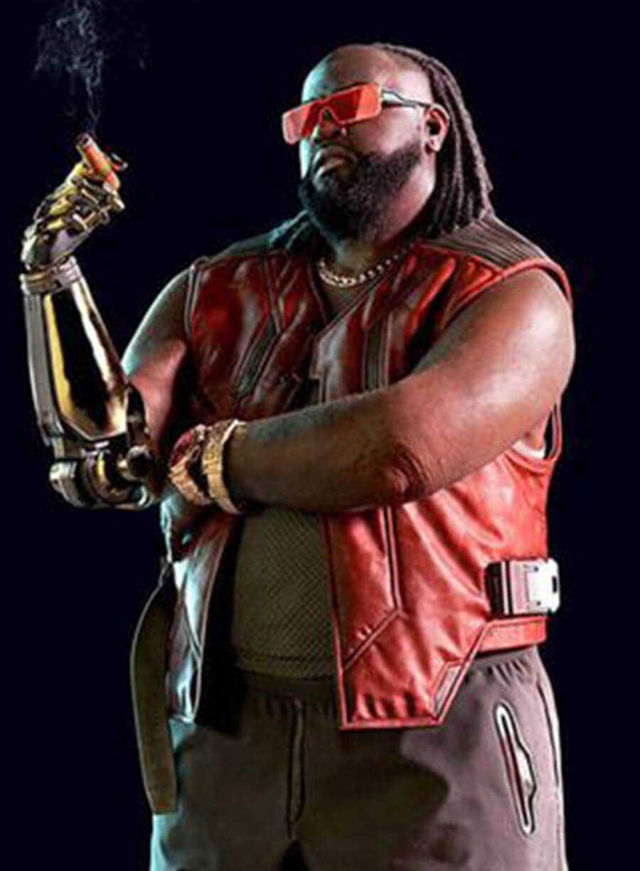 Dexter DeShawn Cyberpunk 2077 Leather Vest