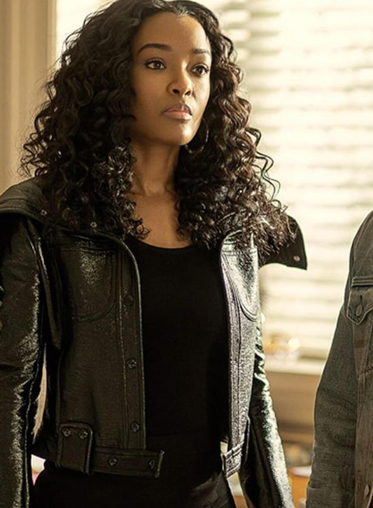 Diana Tejada Power Book II Ghost Black Leather Jacket