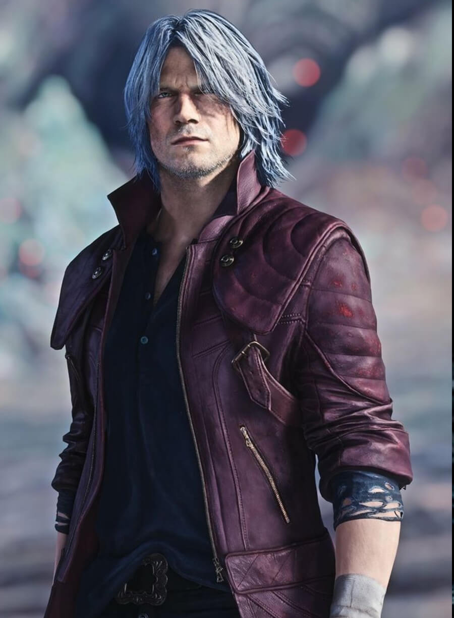 DMC 5 Dante Red Leather Coat