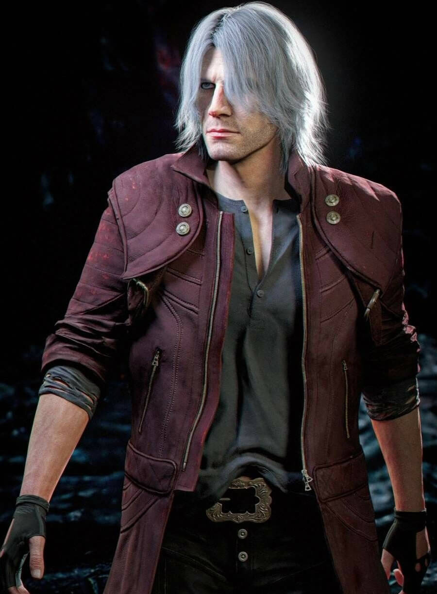 DMC 5 Dante Red Leather Coat