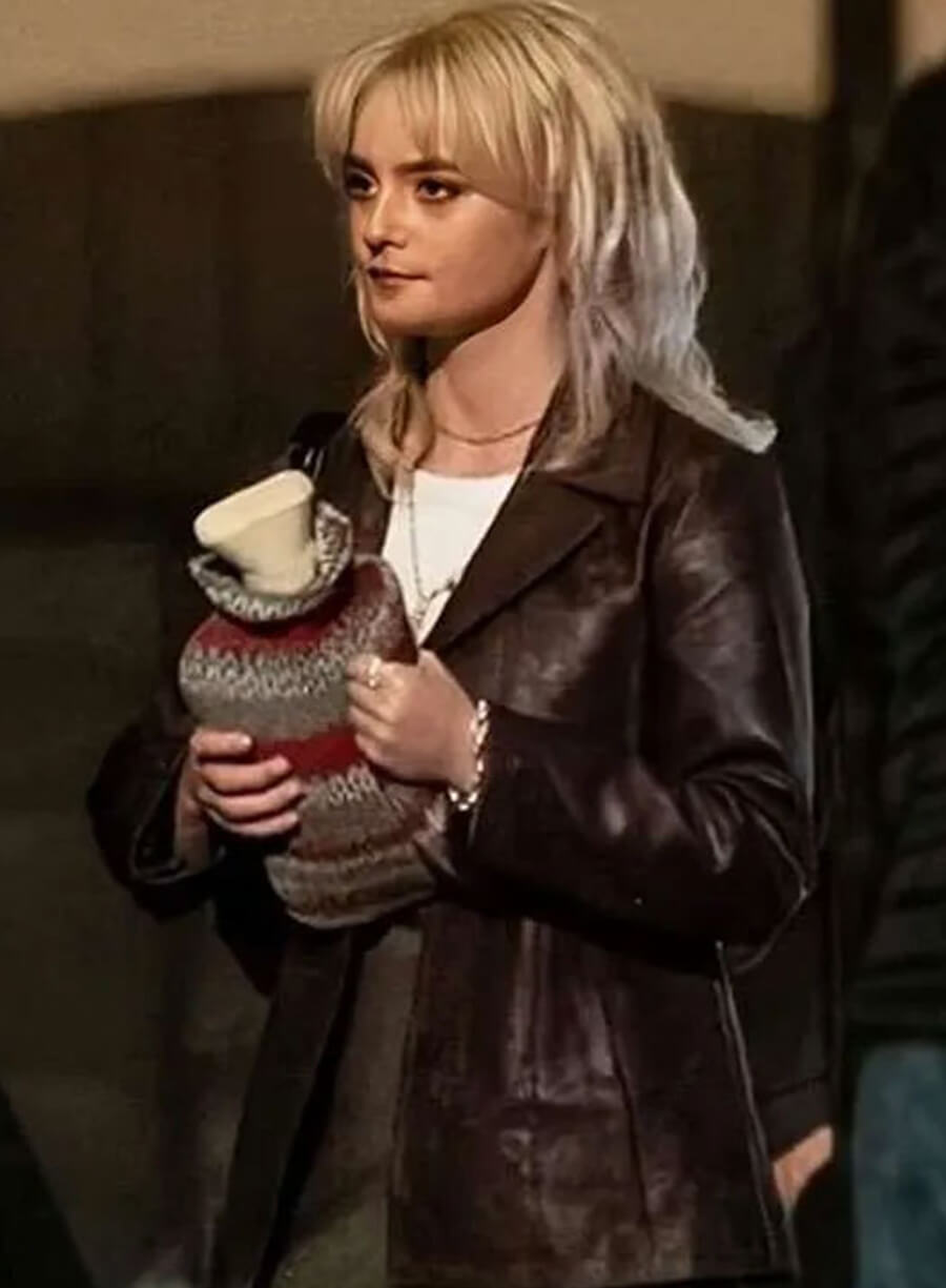 Doctor Who S02 Millie Gibson Brown Blazer