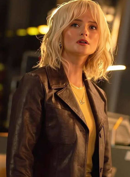 Doctor Who S02 Millie Gibson Brown Blazer