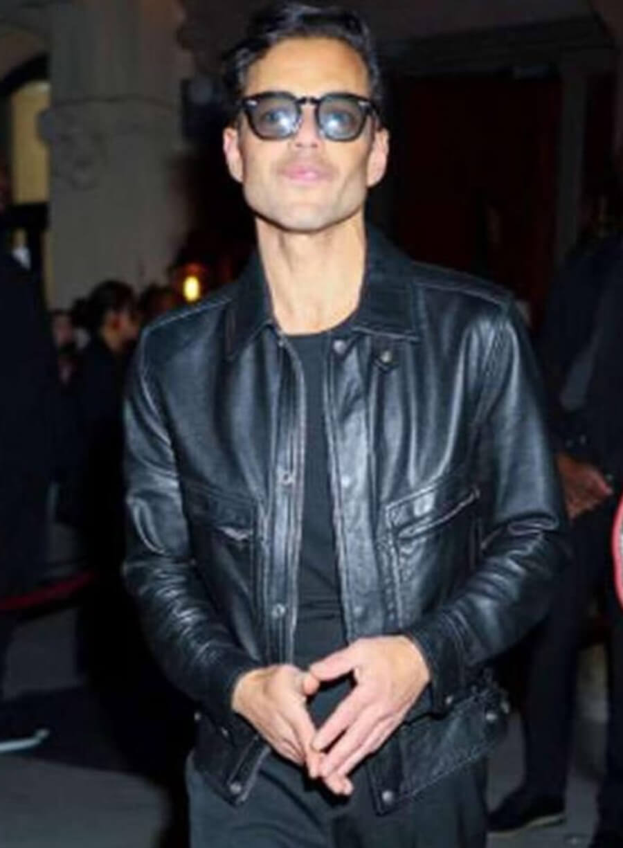 Rami Malek Met Gala 2026 Black Leather Jacket