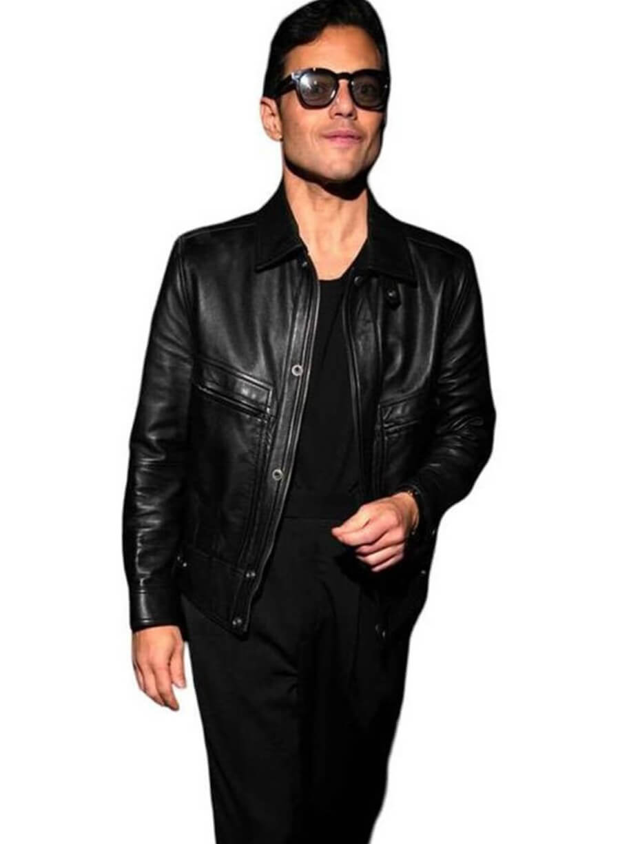 Rami Malek Met Gala 2026 Black Leather Jacket