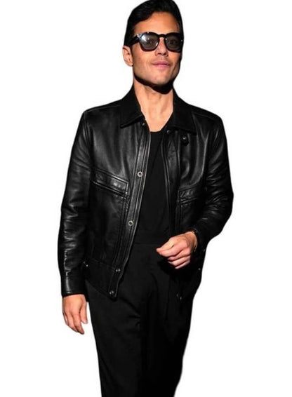 Rami Malek Met Gala 2026 Black Leather Jacket