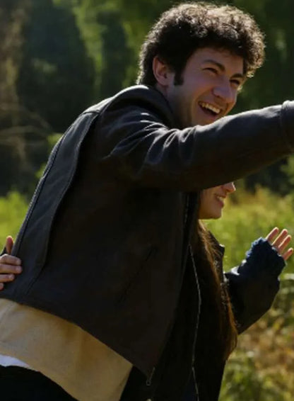 Dominic Sessa Now You See Me 3 Brown Leather Jacket