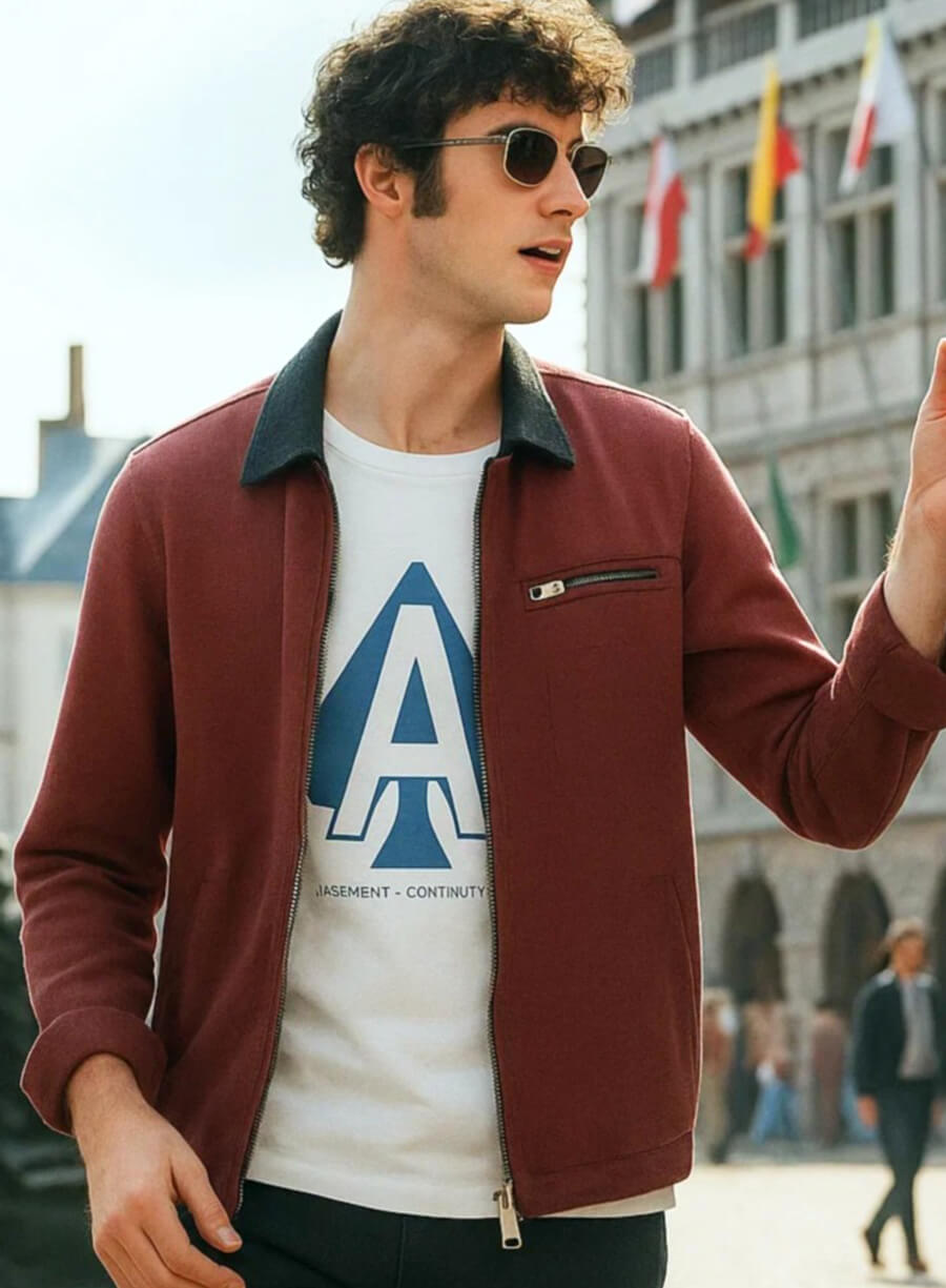 Dominic Sessa Now You See Me 3 Red Jacket