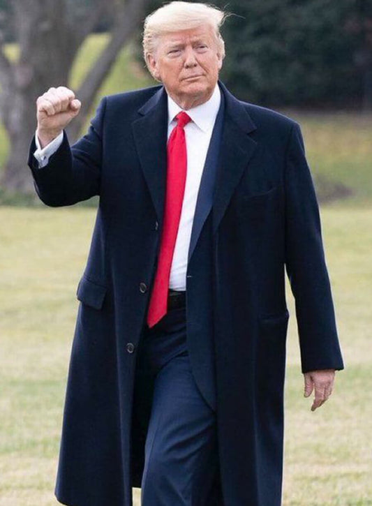 Donald Trump Black Wool Coat