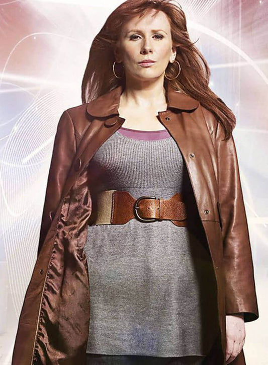Donna Noble Doctor who Leather Coat