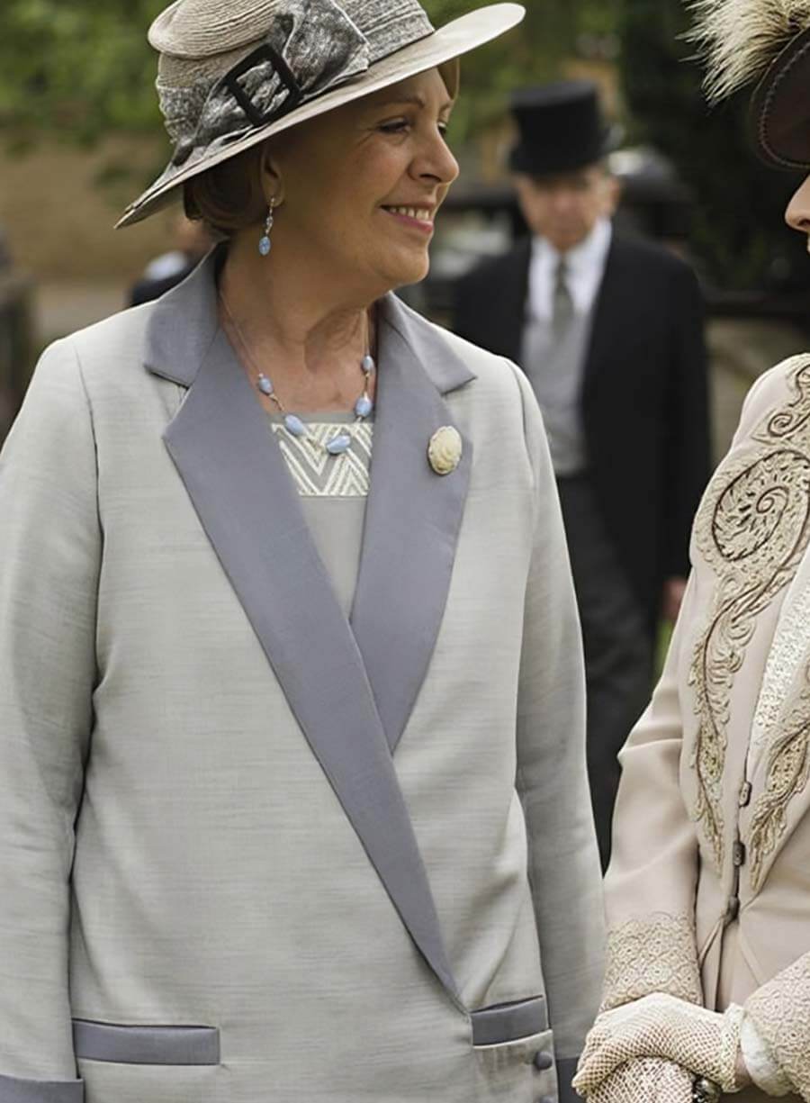 Downton Abbey Isobel Crawely Merton White Coat