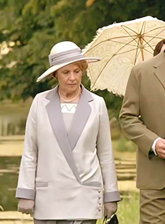 Downton Abbey Isobel Crawely Merton White Coat