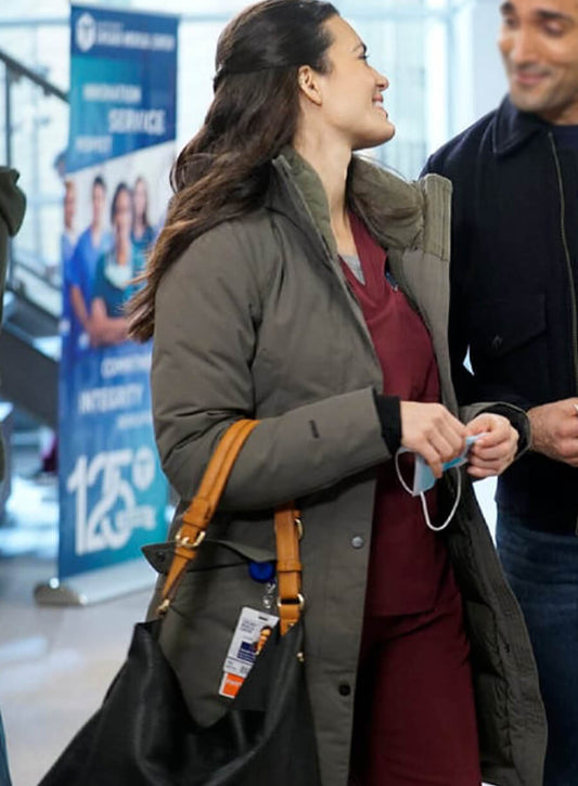 Dr. Natalie Manning Chicago Med Brown Jacket
