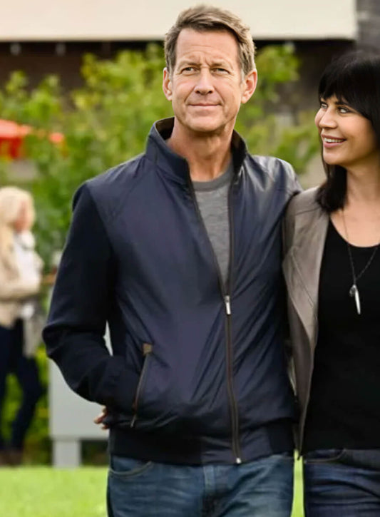 Dr. Sam Good Witch S05 Blue Bomber Jacket