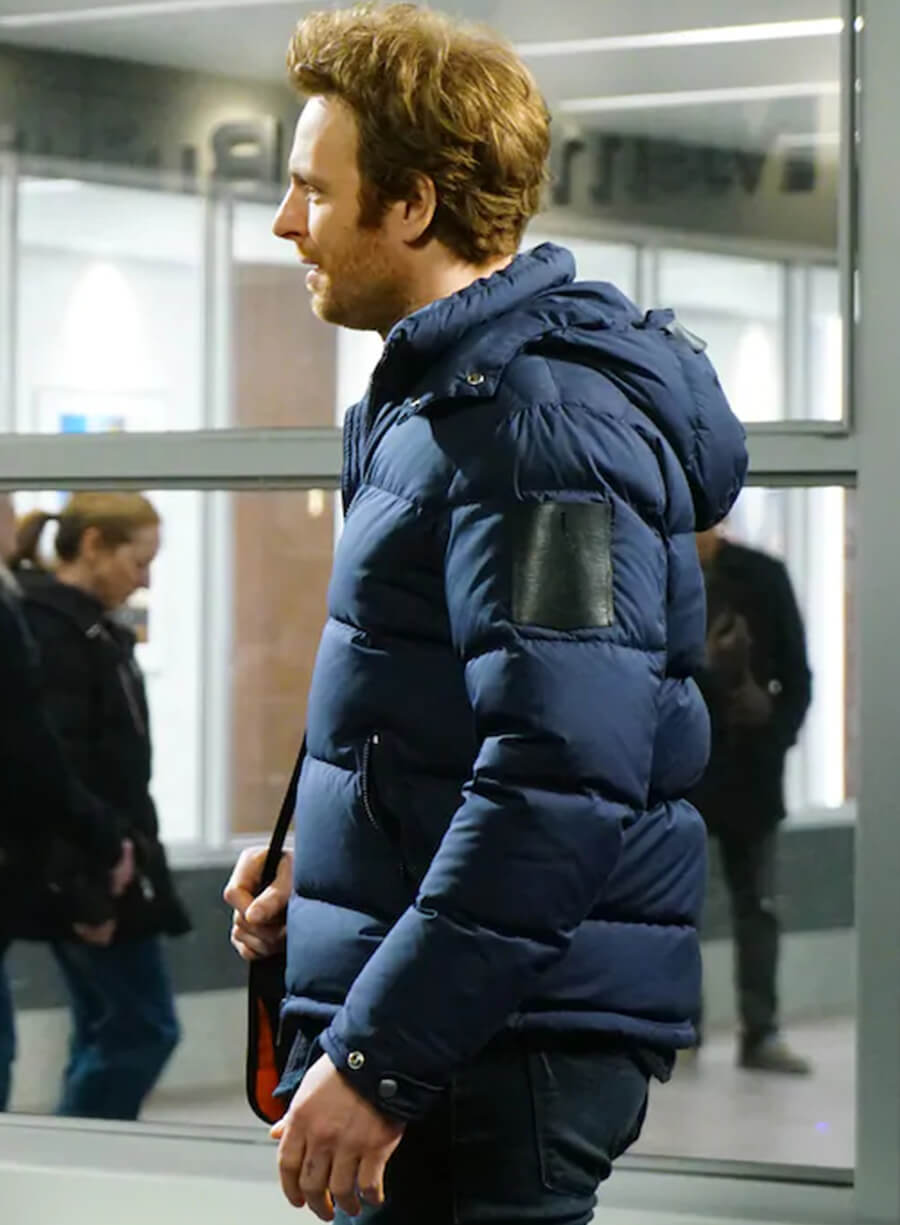 Dr. Will Halstead Chicago Med Blue Puffer Jacket