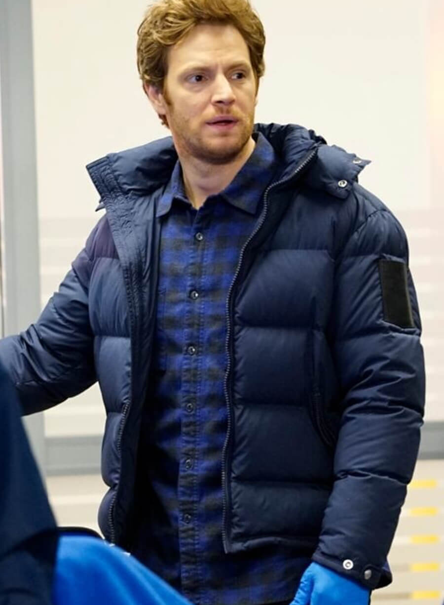 Dr. Will Halstead Chicago Med Blue Puffer Jacket