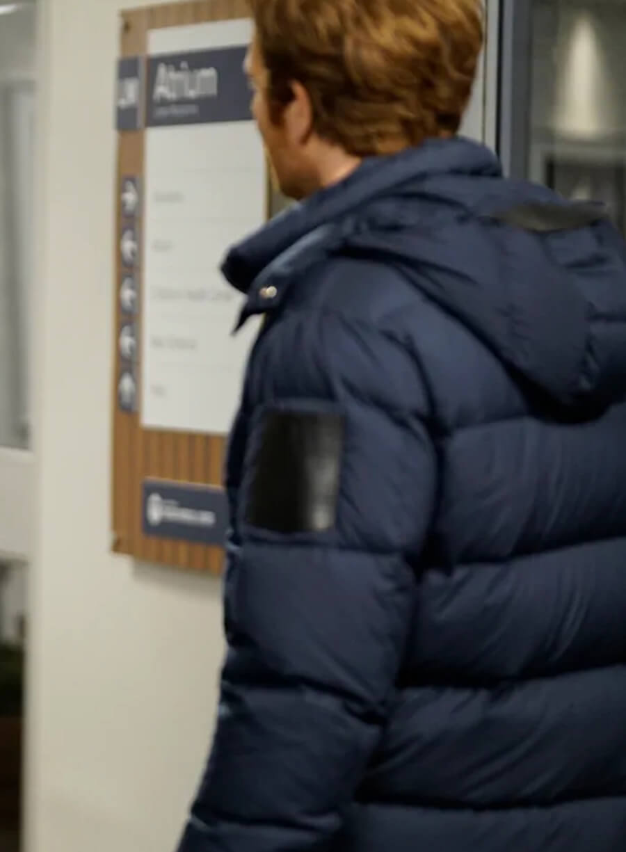 Dr. Will Halstead Chicago Med Blue Puffer Jacket