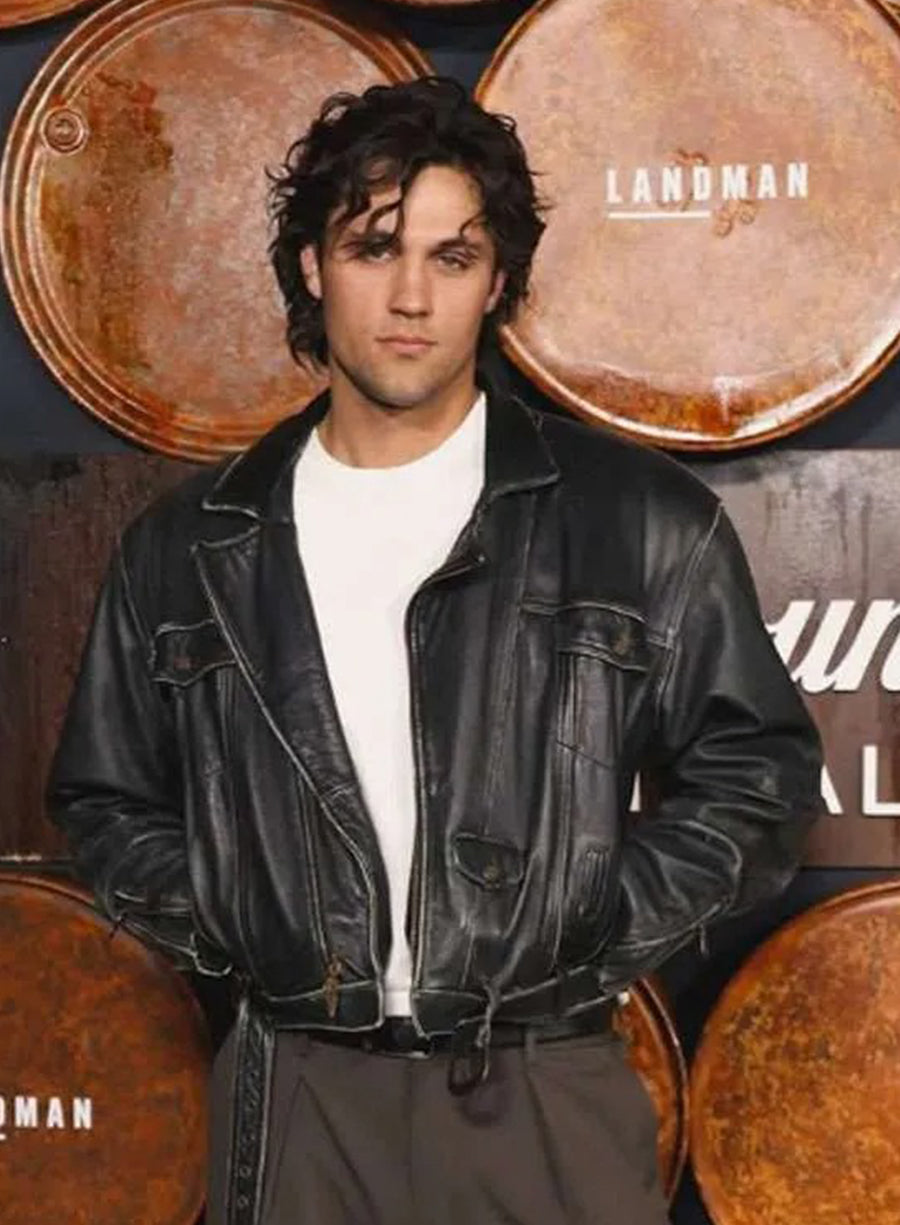 Drake Rodger Landman Black Leather Jacket