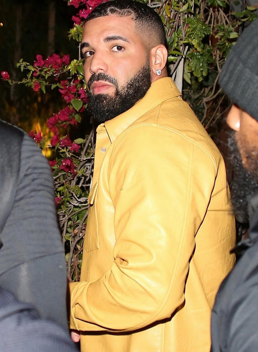 Drake Yellow Leather Shirt