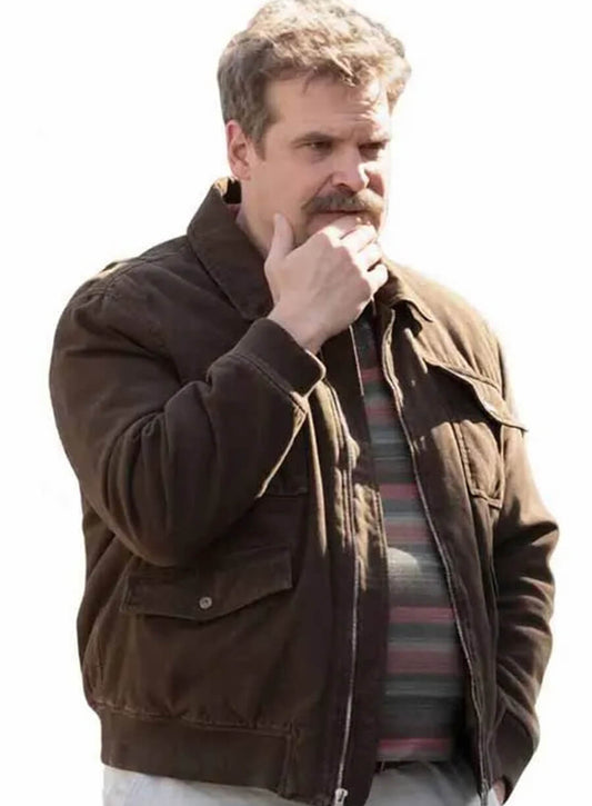 DTF St. Louis Floyd Smernitch Brown Bomber Jacket