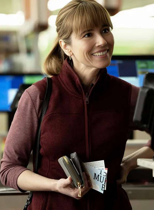 DTF St. Louis Linda Cardellini Maroon Vest