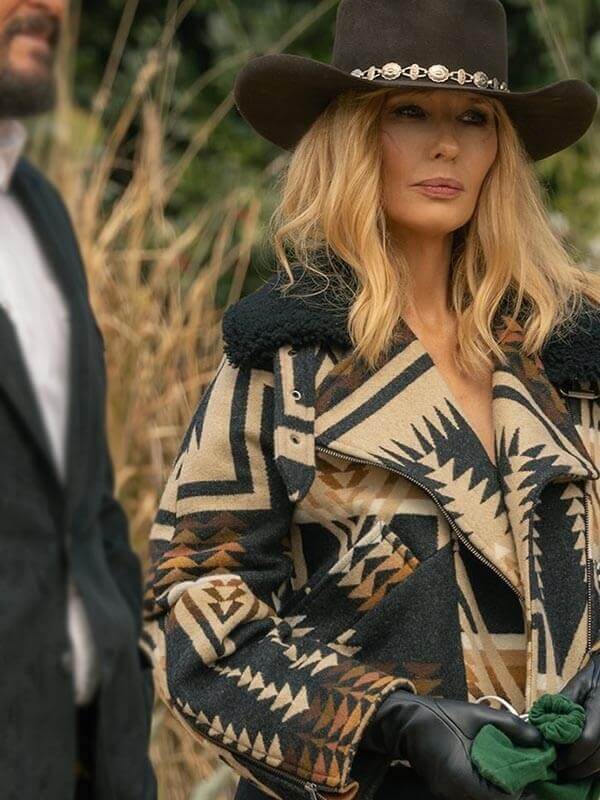 Dutton Ranch S01 Kelly Reilly Wool Jacket