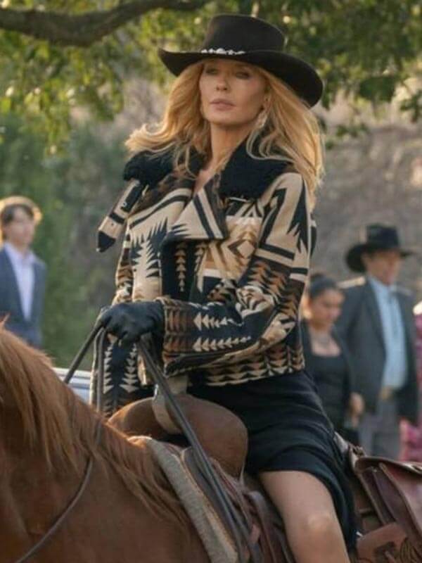 Dutton Ranch S01 Kelly Reilly Wool Jacket