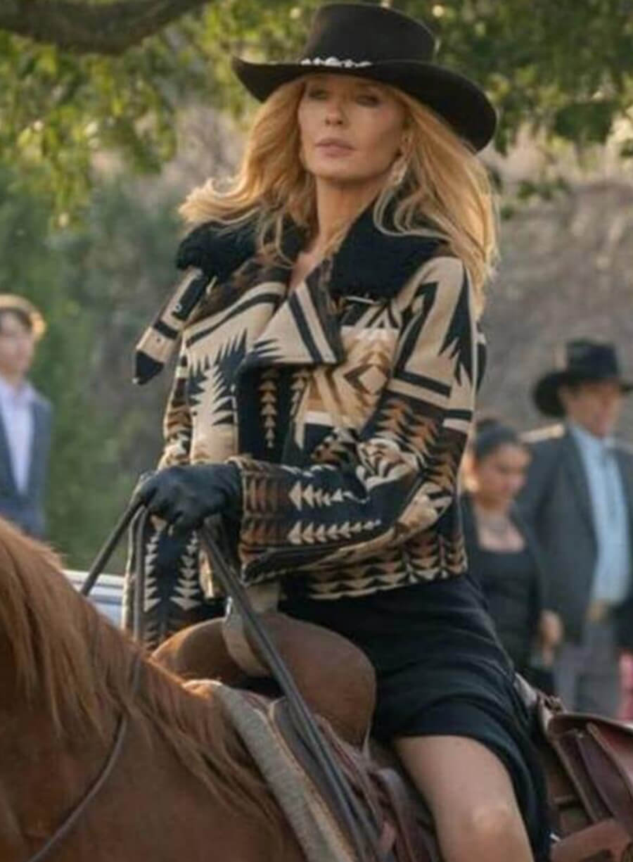 Dutton Ranch S01 Kelly Reilly Wool Jacket