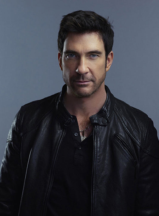 Dylan McDermott Hostages Black Leather Jacket