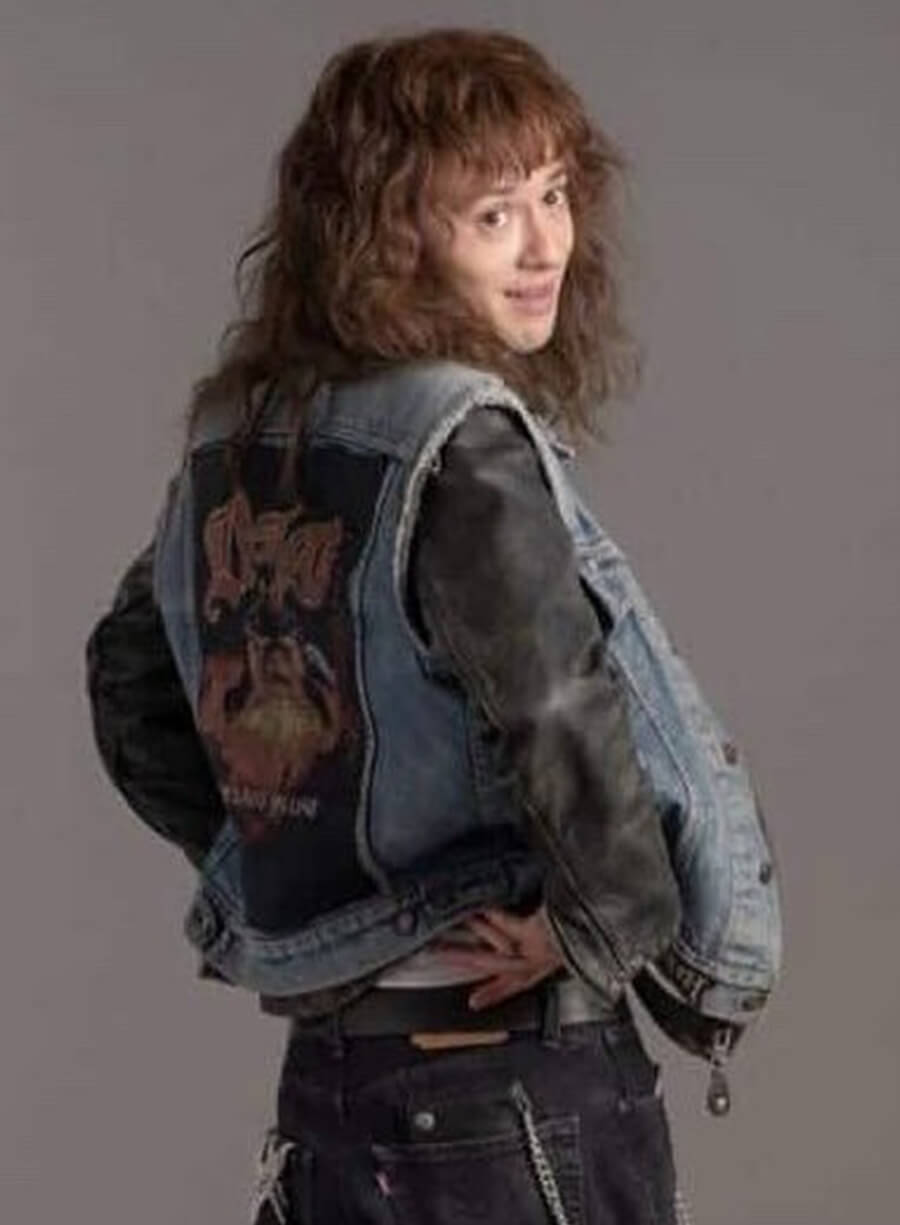 Eddie Munson Stranger Things Blue Denim Vest