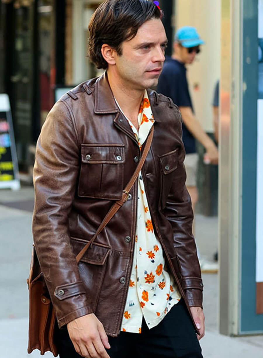 Edward A Different Man Brown Leather Jacket