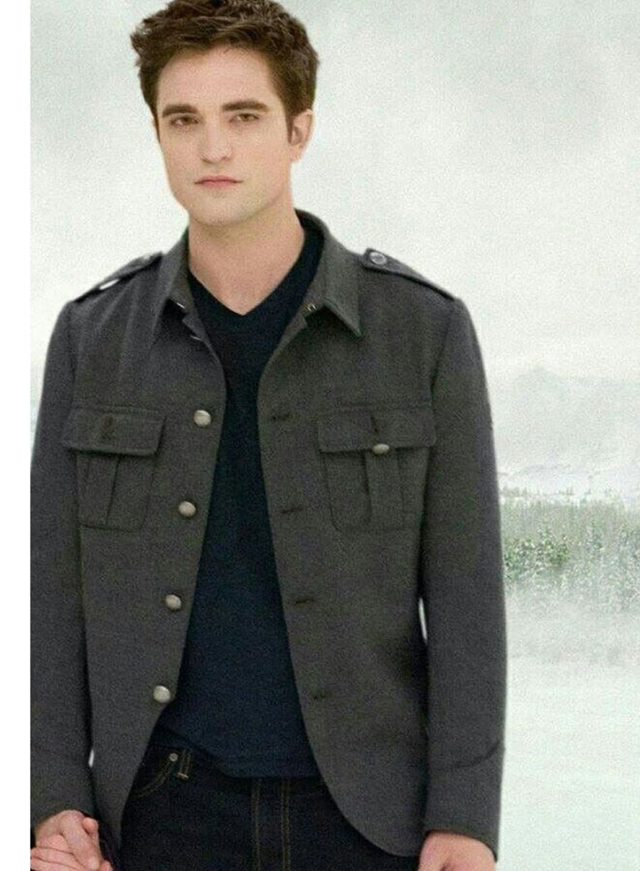 Edward Cullen The Twilight Saga: Breaking Dawn 2 Grey Jacket