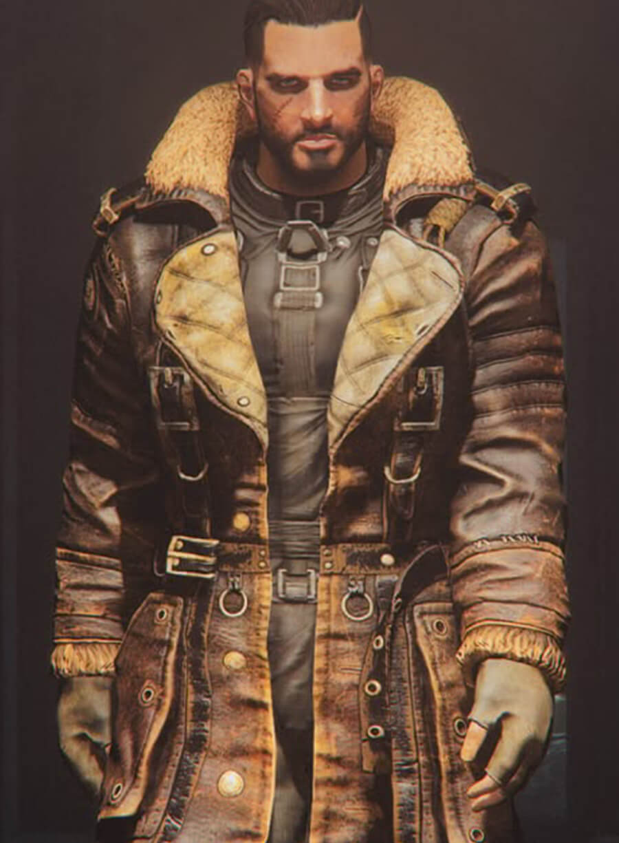 Elder Arthur Maxson Fallout 4 Leather Batttlecoat