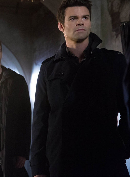 Elijah Mikaelson The Originals S01 Black Wool Coat