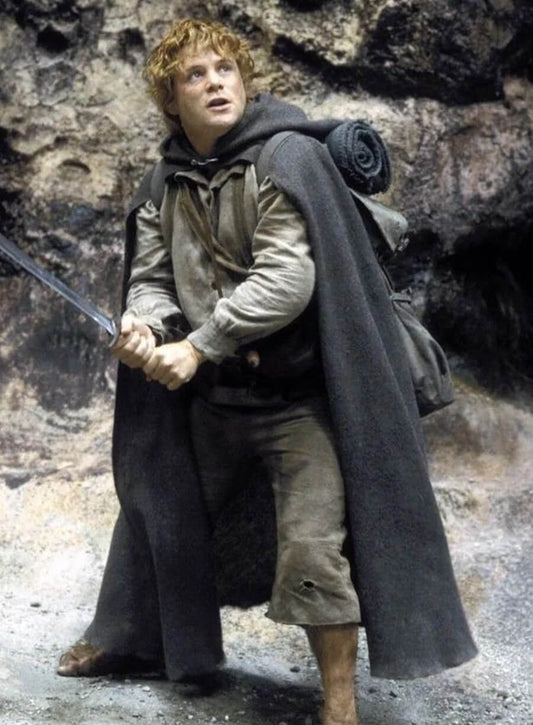 Elijah Wood The Lord of the Rings Frodo Grey Cloak