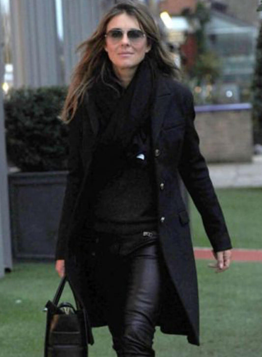 Elizabeth Hurley Wool Coat