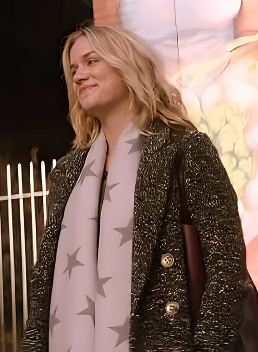Elizabeth Lail You S01 Black Long Coat